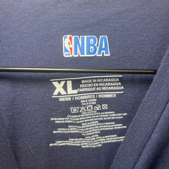 NBA Indiana Pacers Basketball Short Sleeve T-shirt Navy Blue Men's Size X-Large - Picture 3 of 5